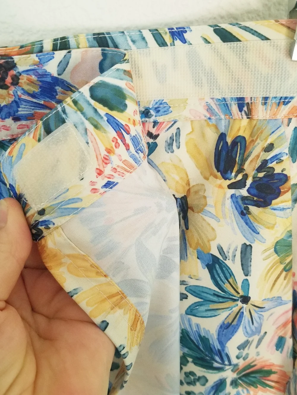 RIPSKIRT Full Wrap Blue Yellow Floral Length 2 Size L - Picture 3 of 9